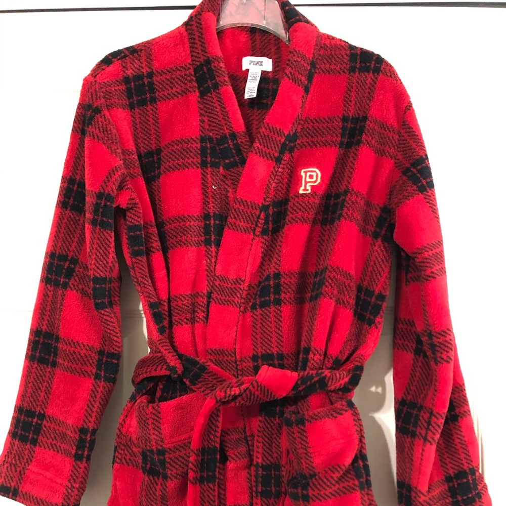 Pink bathrobe